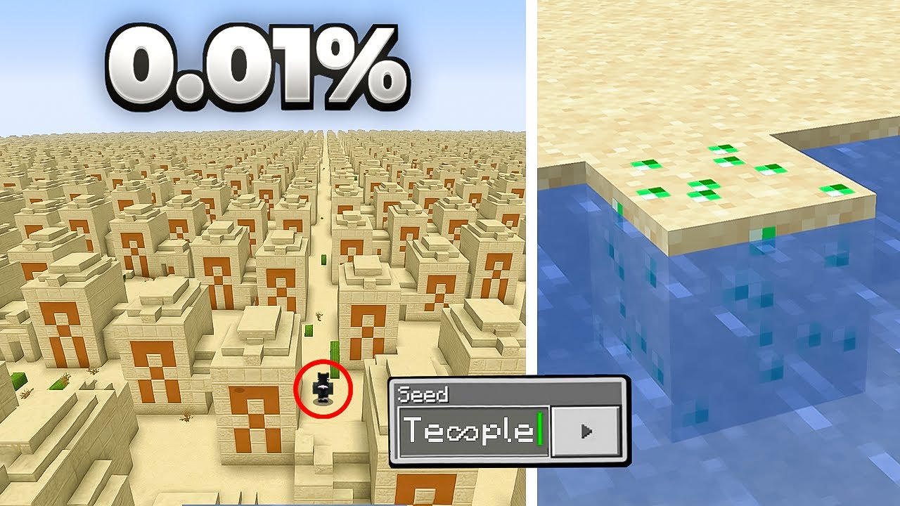 I Found Minecraft’s Rarest Secret Seeds...