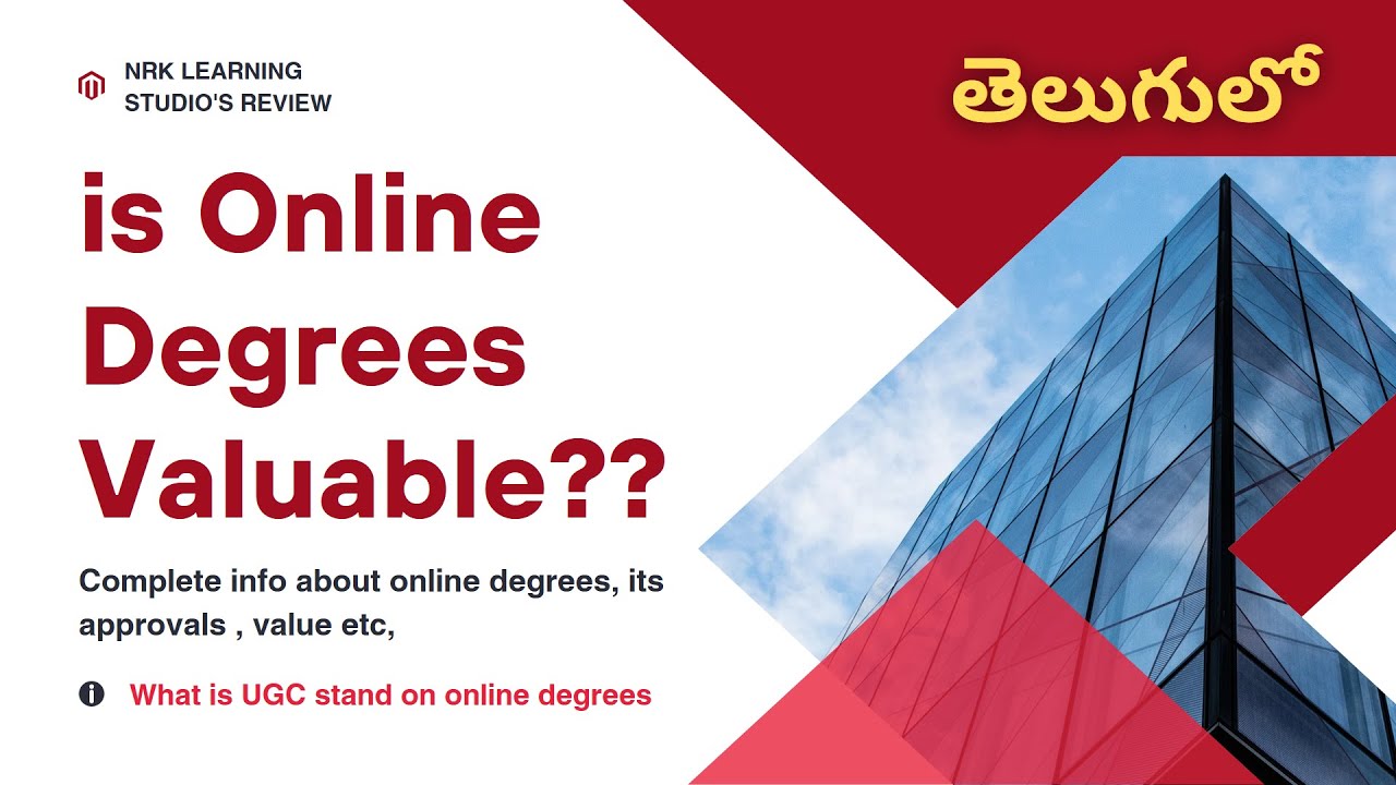Value of Online Degree/Masters | UGC statement| Complete details on online degrees