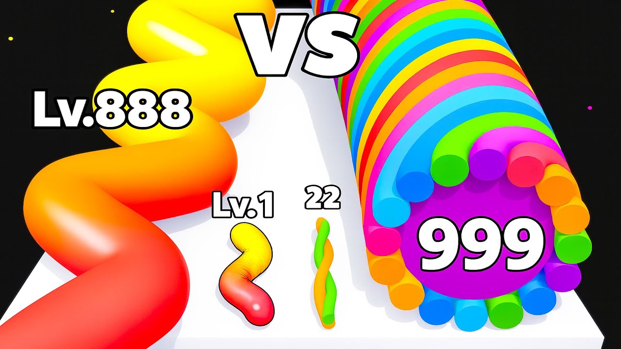 🐛 GUMMY WORM GO! 🍭 vs TWISTY RUNNER ♾️ Epic Race Gameplay Android iOS | Satisfying ASMR WE211