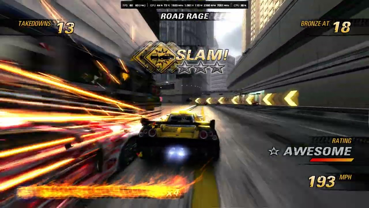 Burnout Revenge (Xbox 360/Xenia Canary): Criterion R195 DX Road Rage gameplay