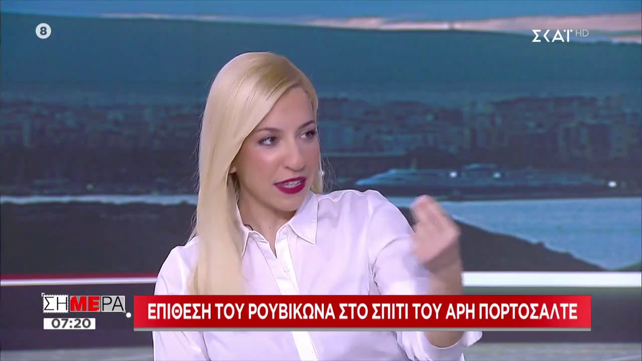 Σήμερα | Ο Άρης Πορτοσάλτε σχολιάζει την επίθεση Ρουβίκωνα στο σπίτι του | 07/02/2020
