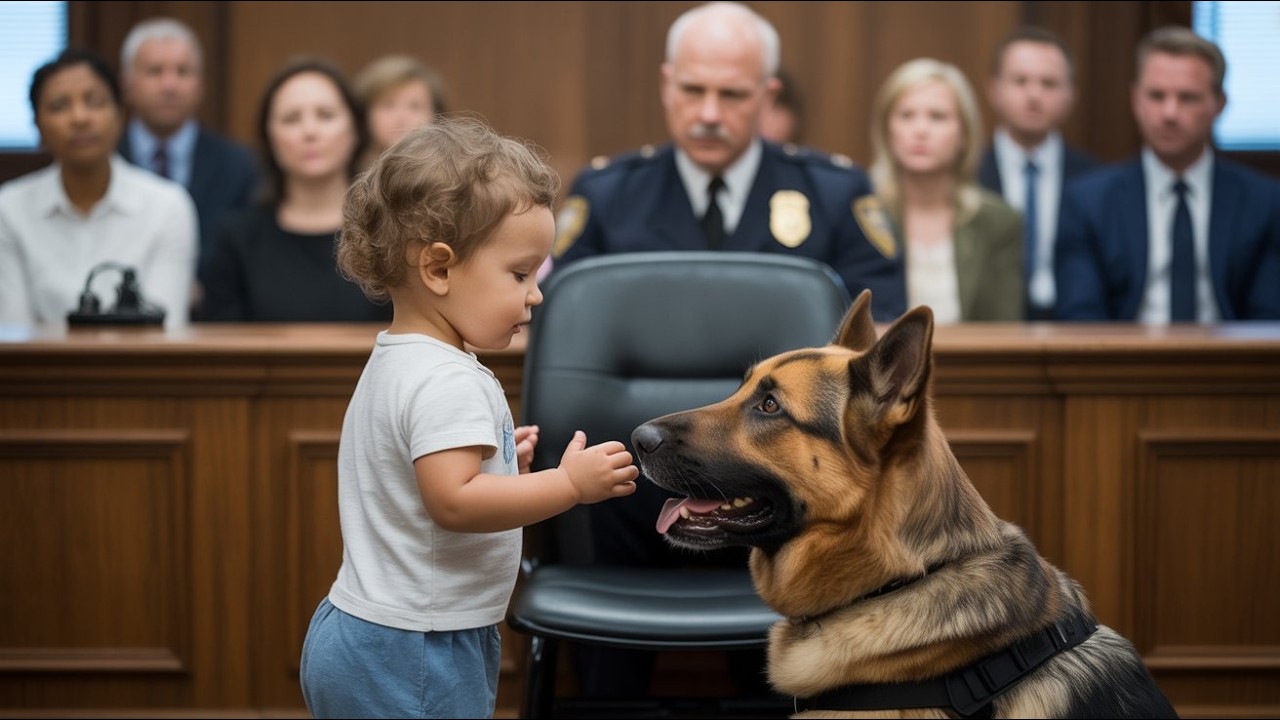 Courtroom Goes Quiet When a 3-Year-Old Talks to a Police Dog