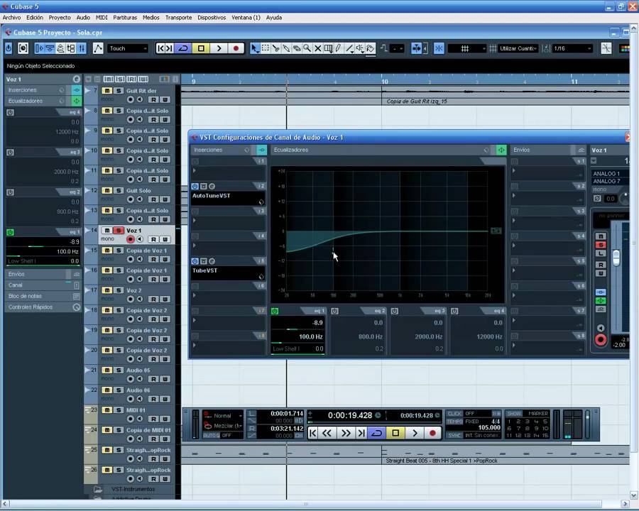 El ecualizador, Tutorial de ecualización en Cubase, como y cuando ecualizar