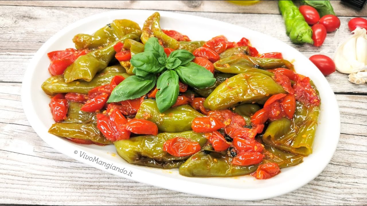 Friggitelli e pomodorini in padella, deliziosi!