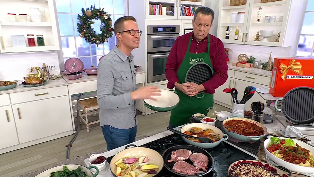 Le Creuset Multi-Function 3.5-qt CastIron Braiser w/ Grill Pan Lid on QVC
