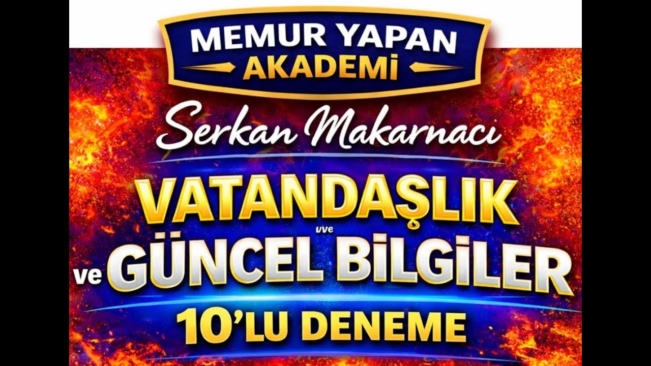 (1) EKPSS Vatandaşlık ve güncel bilgiler deneme 1 #ekpss #ekpssvatandaşlık #güncelbilgiler