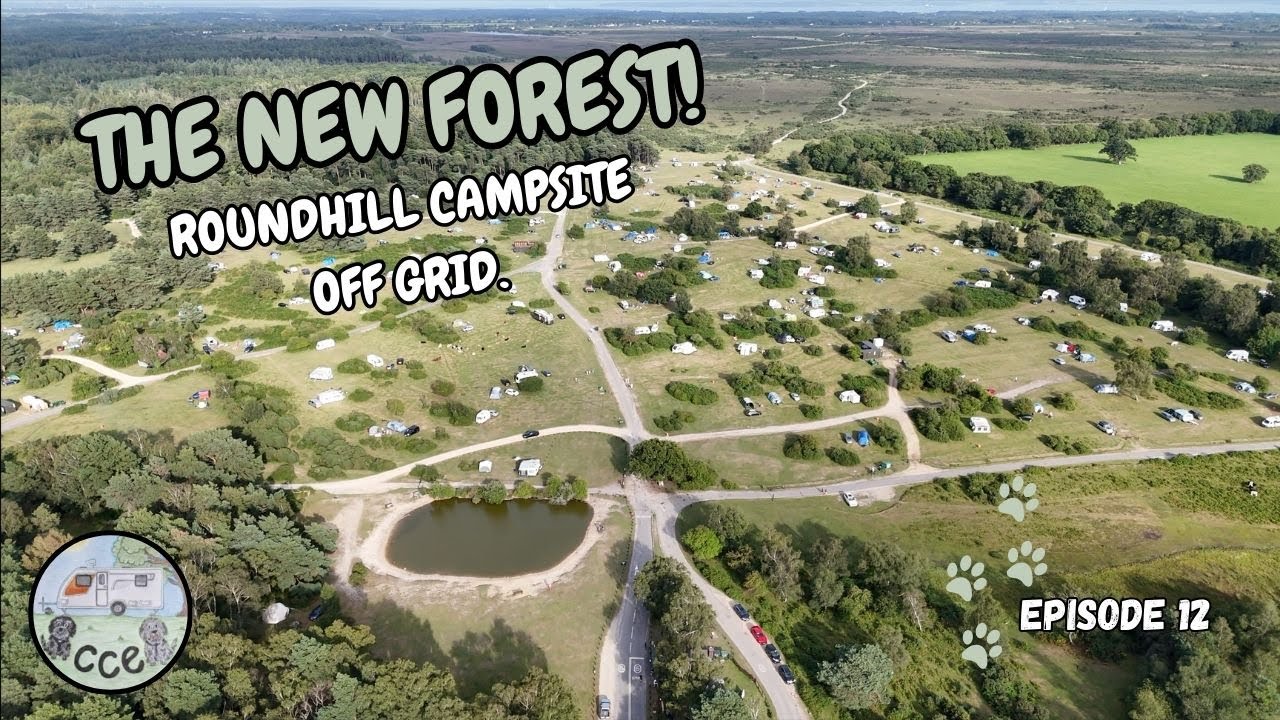 THE NEW FOREST Roundhill Campsite Beaulieu Buckler's Hard with our Caravan OFF GRID. Ep12
