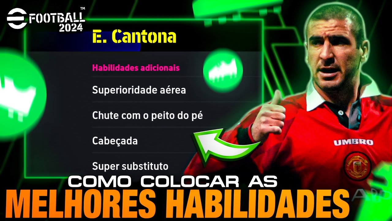 COMO COLOCAR AS MELHORES HABILIDADES NOS JOGADORES no efootball 2024 mobile