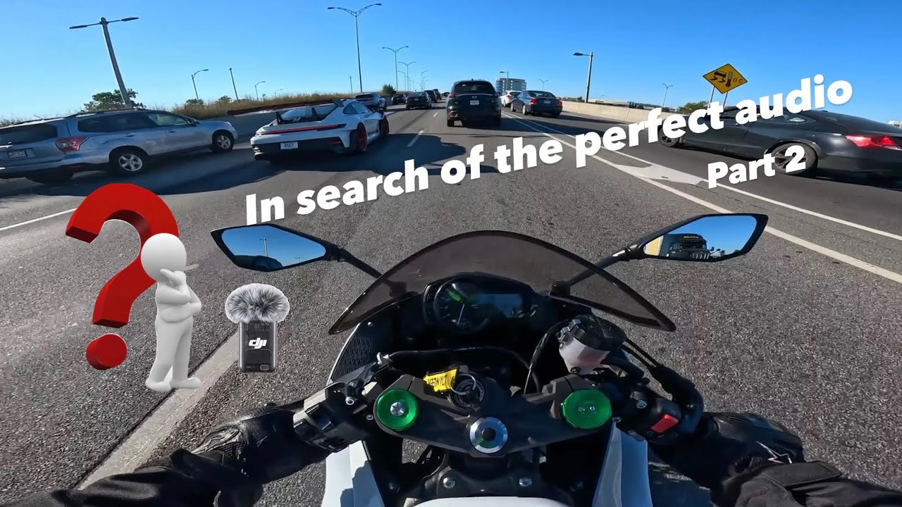 DJI Mic 2 audio testing during ZX6R rush hour ride