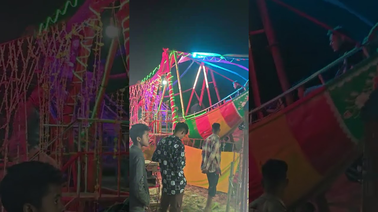 Rides in big Mela in aushkandi 