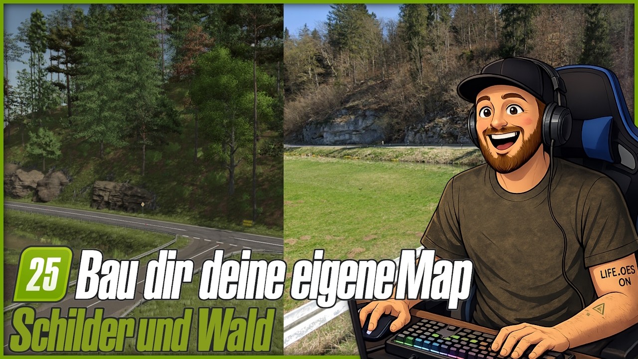 LS25 Folge 6 - Bau dir DEINE EIGENE Map: Schilder basteln und einfach Wälder setzen
