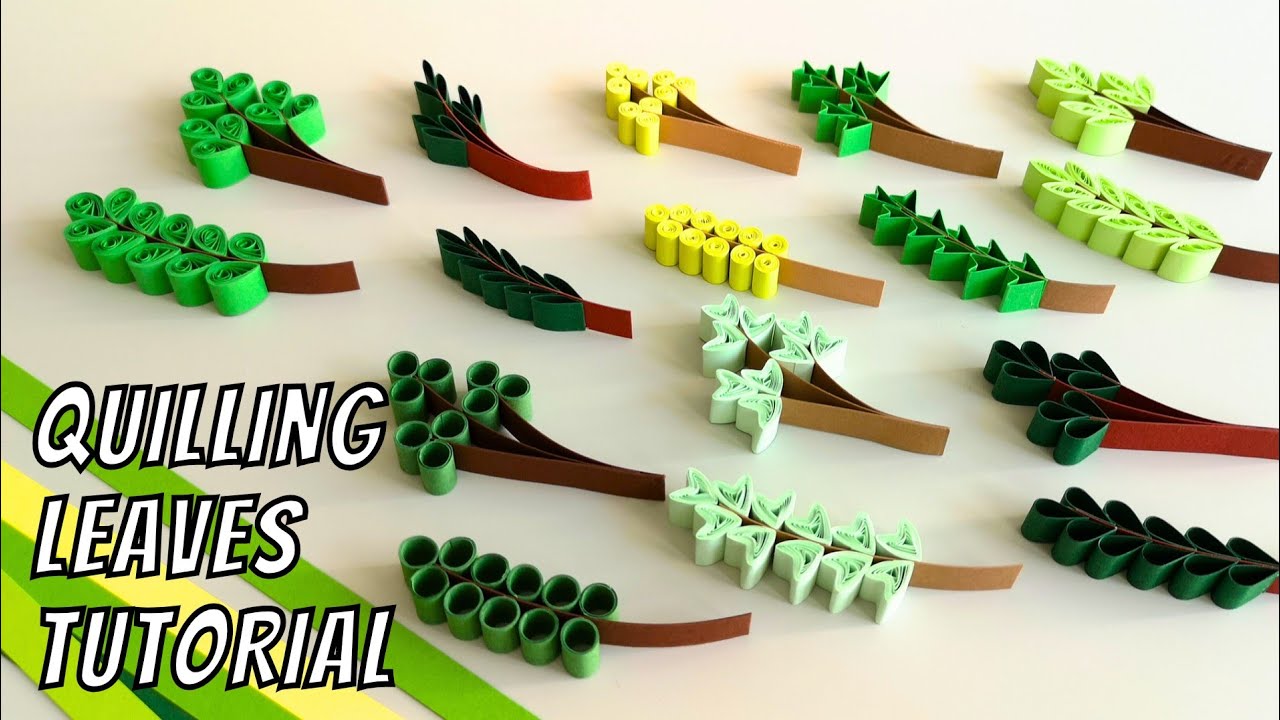 16 Quilling Leaves that RESCURED my Artwork - Learn How to Craft them