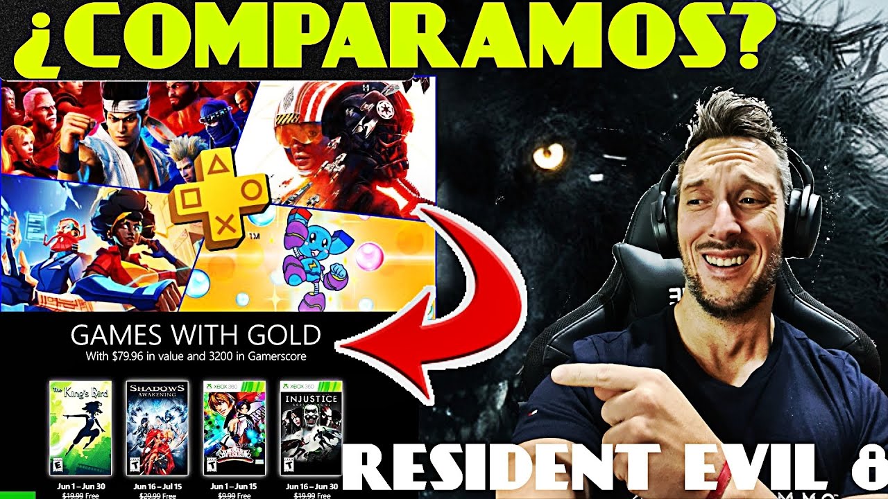Juegos PS PLUS vs GOLD CHARLA Resident evil 8 village FINAL PlayStation 5 Espa&ntilde;ol gamefox