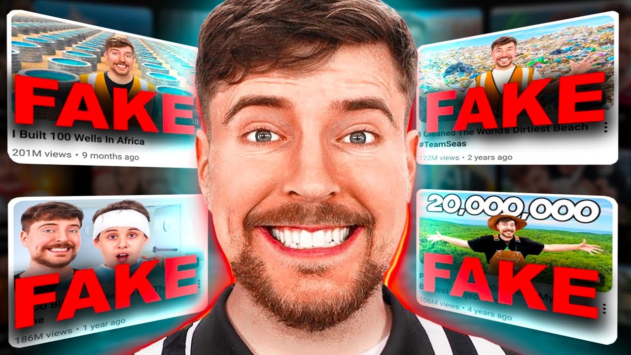 Раз, когда MrBeast подделывал свои благотворительные видеоролики! (Новая информация)