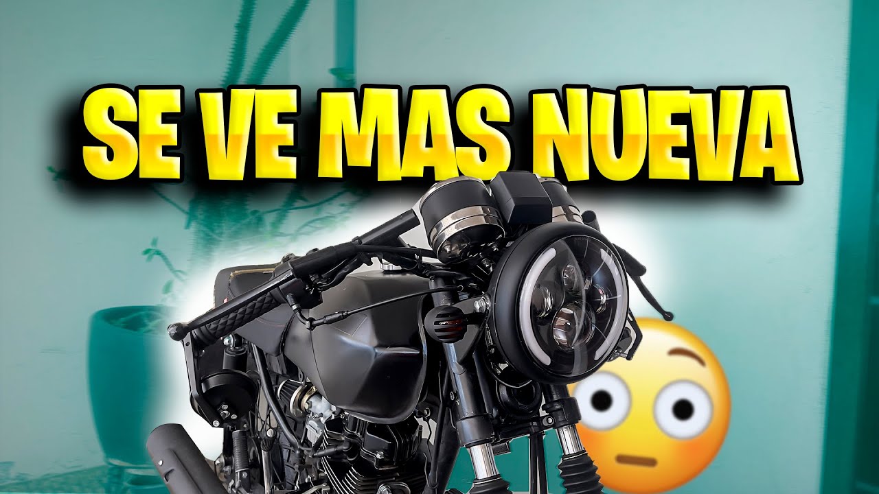 NUEVO FARO LED A LA MOTO *cambio muchísimo* | ALAN RAA