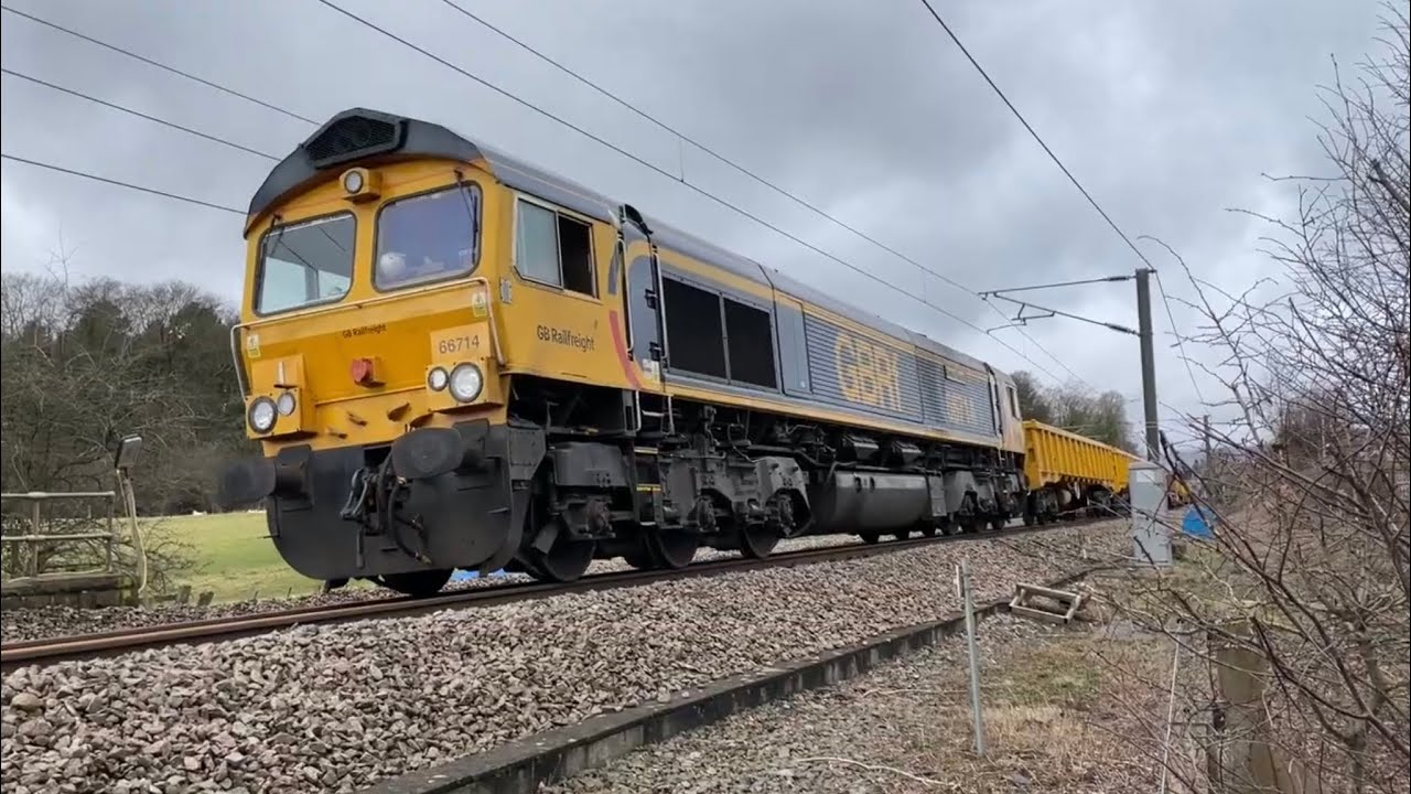 Class 66 Wharfedale Line takeover! Rail replacement work 18/02/2023