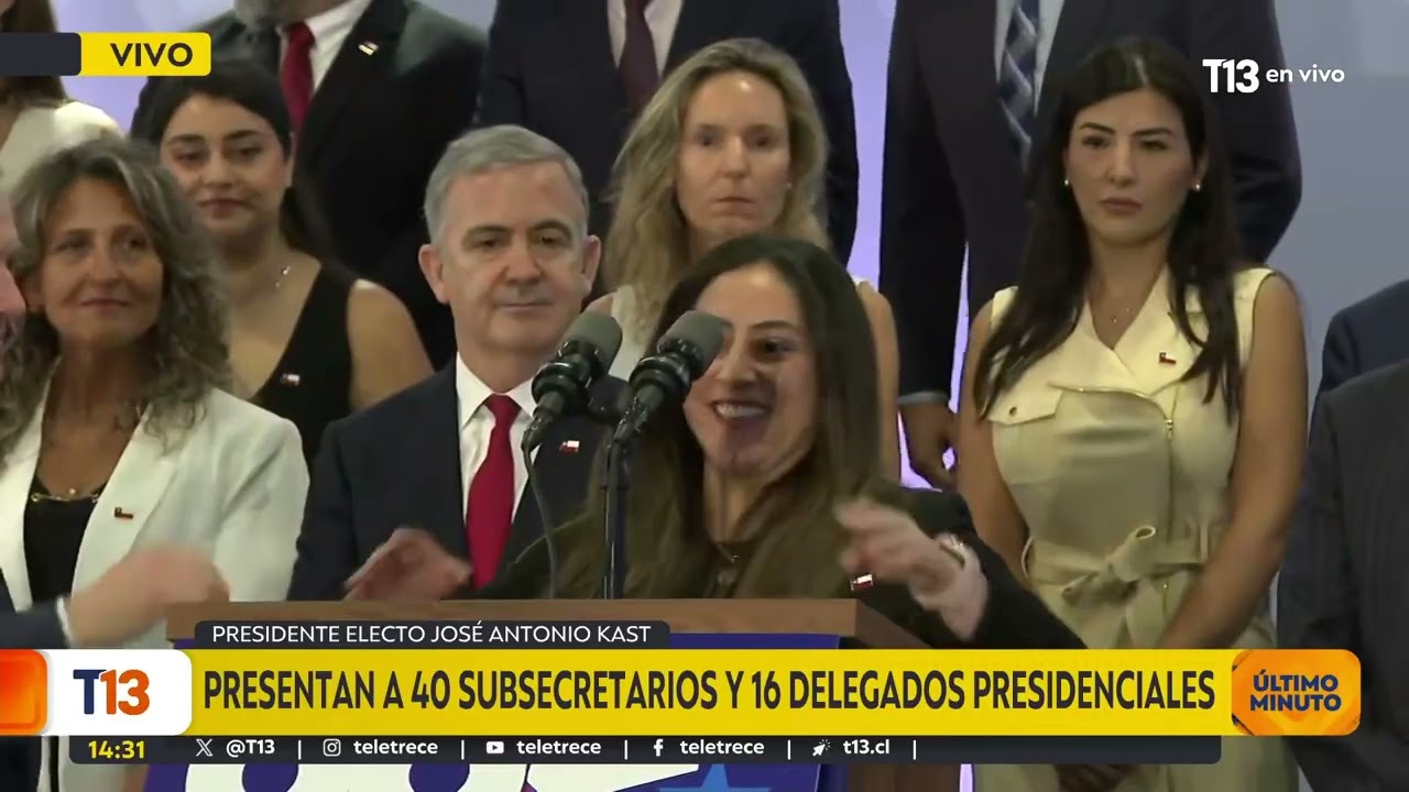 Presidente electo José Antonio Kast presenta a subsecretarios y delegados presidenciales