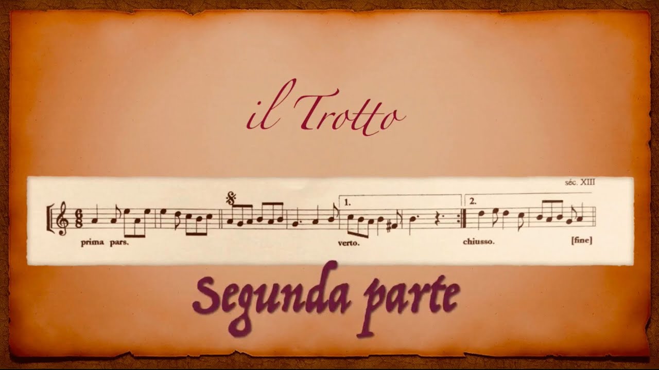 il Trotto (2) dança medieval: estudo para flauta doce soprano