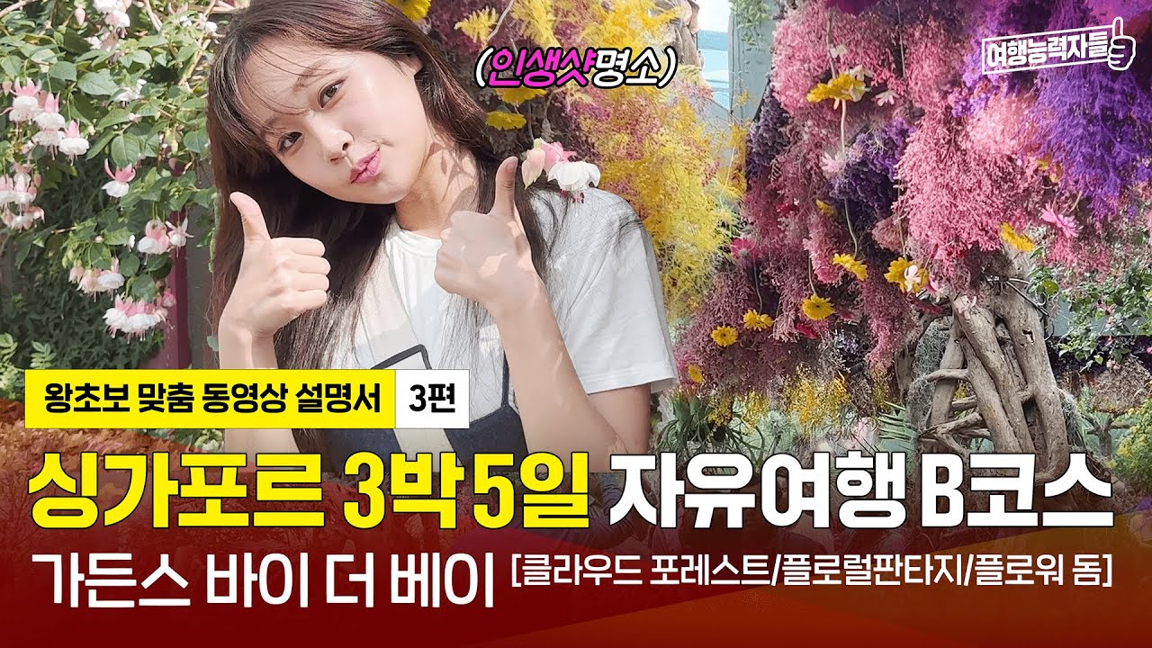 [🇸🇬싱가포르 자유여행 3편(B코스/2023)] 가든스 바이 더 베이 찾아가는 방법부터 제대로 즐기는 방법까지! | 싱가포르여행,싱가포르자유여행,싱가포르마리나샌즈베이(광고포함)