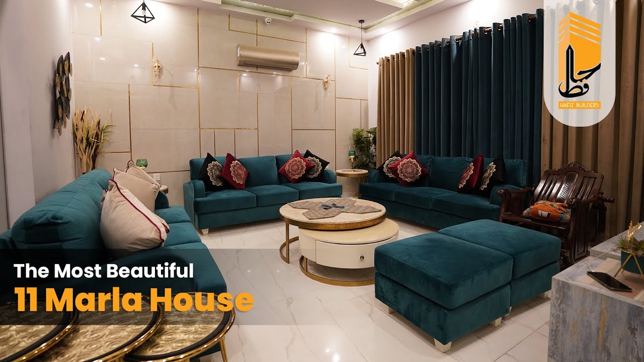 11 Marla House Design | Double Height | Interior Design | Royal Villas | Hafiz Builders | 40x70 Plot