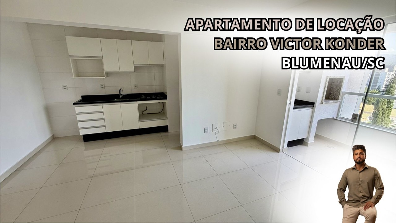 Apartamento para locação no bairro Victor Konder - Blumenau/SC | 1 Dormitório | Semi-mobiliado