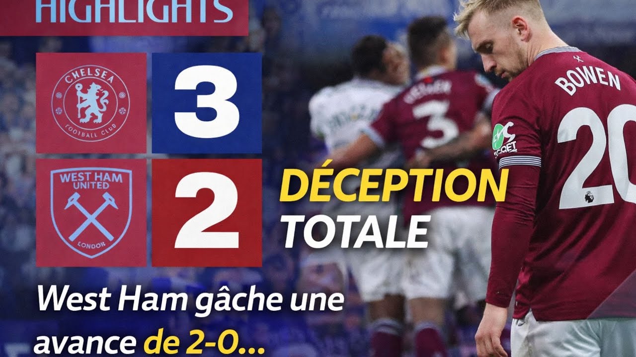Chelsea 3-2 West Ham : LE COMEBACK HISTORIQUE ! Enzo sauve tout en fin de match 🔥