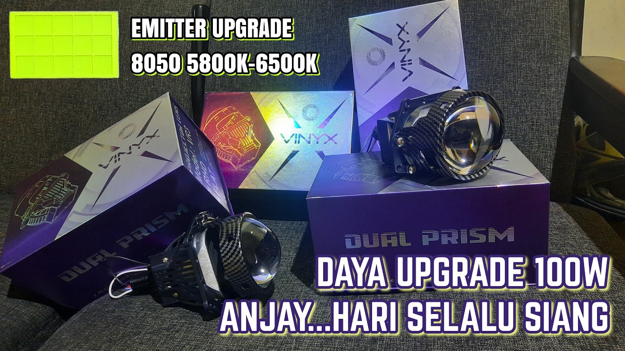 SUASANA SEPERTI SELALU SIANG⁉️ UPGRADE PROJECTOR BILED VINYX VR3 DUAL PRISM - 3INCH