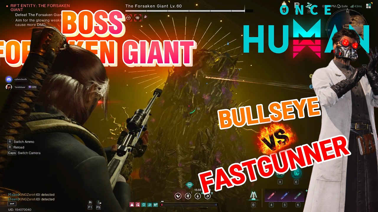 Can Bullseye & Fast Gunner Defeat The Forsaken Giant? | Once Human  BATTLE BOSS #oncehuman #gaming