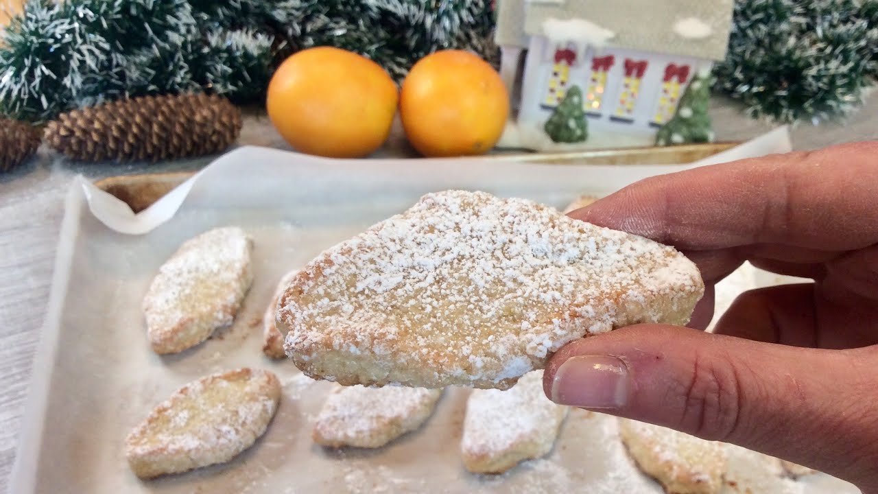 Chewy almond and orange Italian cookies | Gluten free, no flour
