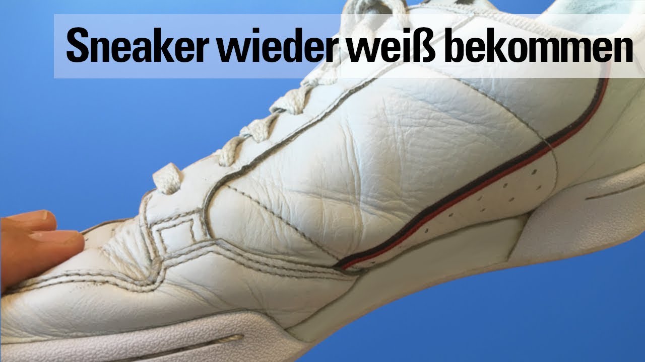 Weiße Schuhe und Sneaker sauber machen