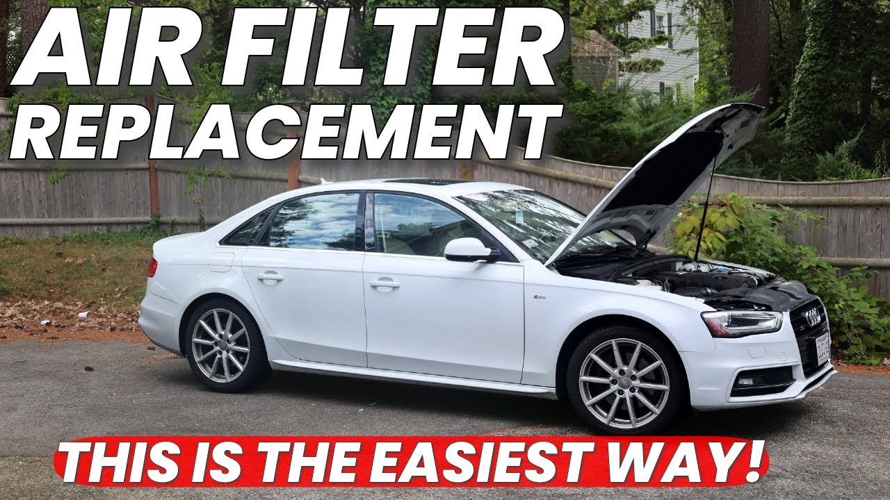 Audi A4 Engine Air Filter Replacement DIY (2009-2016)