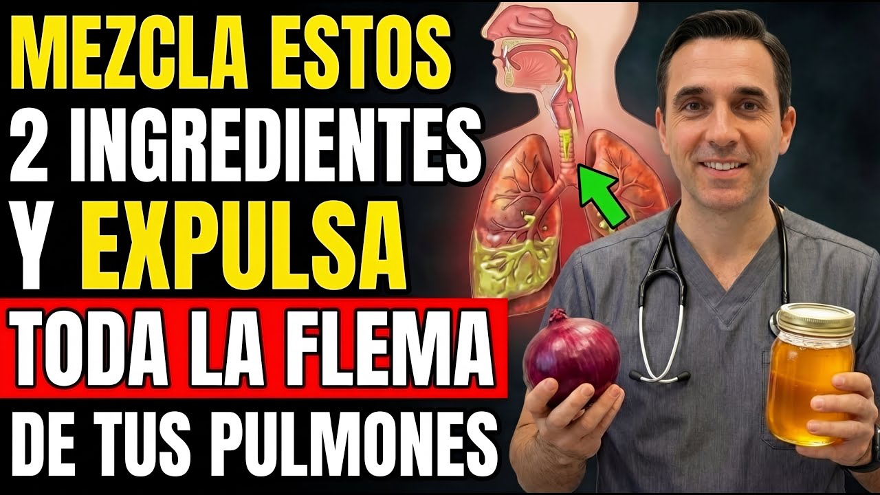 El poderoso EXPECTORANTE Natural para limpiar toda la FLEMA de la garganta y de los pulmones!