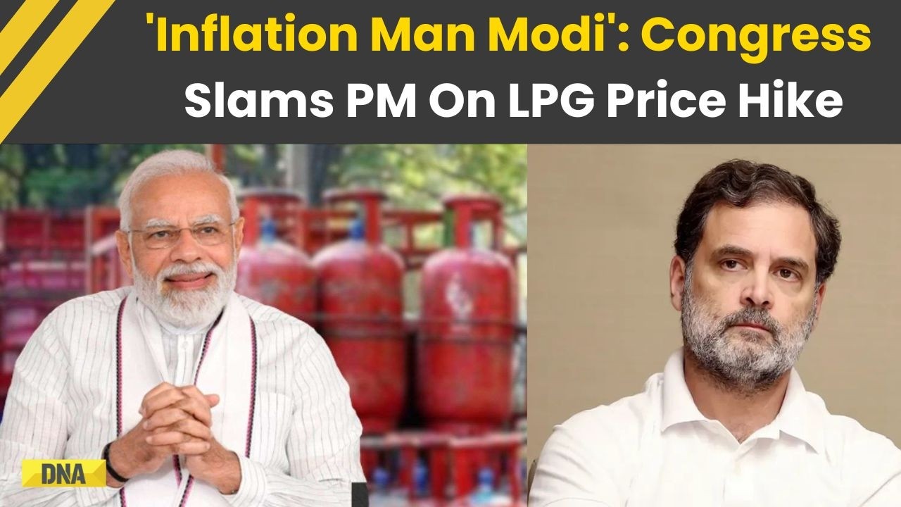 LPG Price Hike: Congress Attacks PM Modi Over LPG Cylinder Price Hike, Labels Him 'Inflation Man'