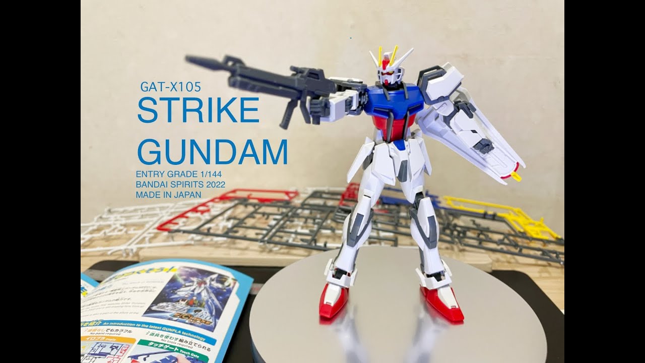 GAT-X105 STRIKE GUNDAM ENTRY GRADE 1/144 BANDAI SPIRITS 2022 MADE IN JAPAN