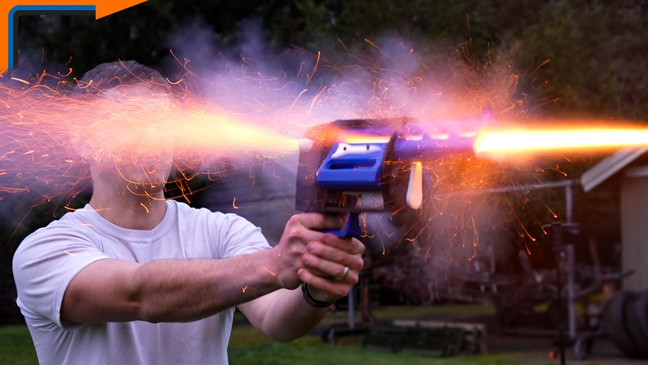 I built a revolver rocket launcher