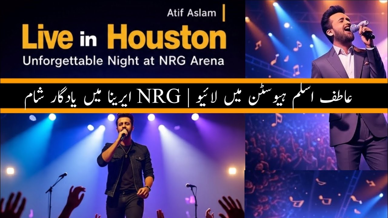 Atif Aslam Live in Houston 2025 | Spectacular Concert at NRG Arena