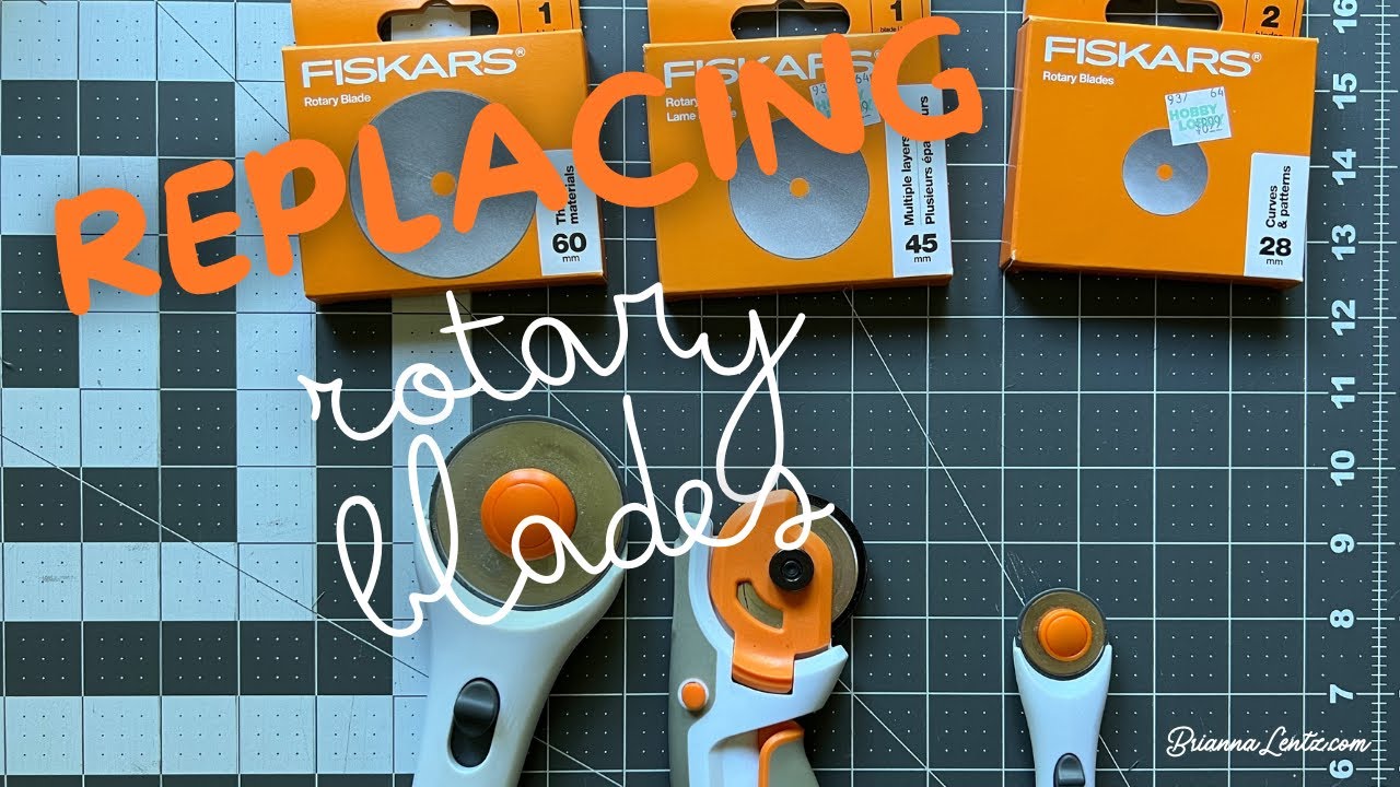How to Replace Fiskars Rotary Cutter Rotary Blade Sizes 60mm, 45mm & 28mm