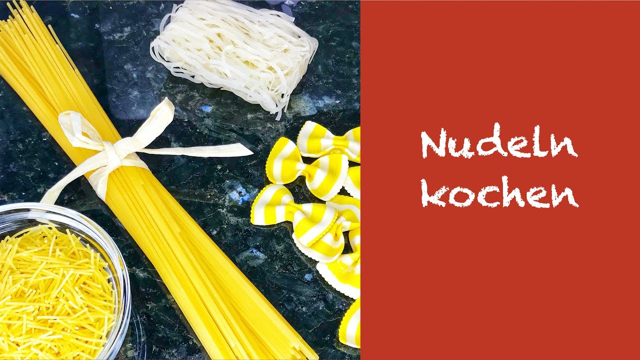 Wie kocht man Nudeln al dente? / Farfalle, Fadennudeln, Spaghetti kochen f&uuml;r Anf&auml;nger / FIL FUX #17