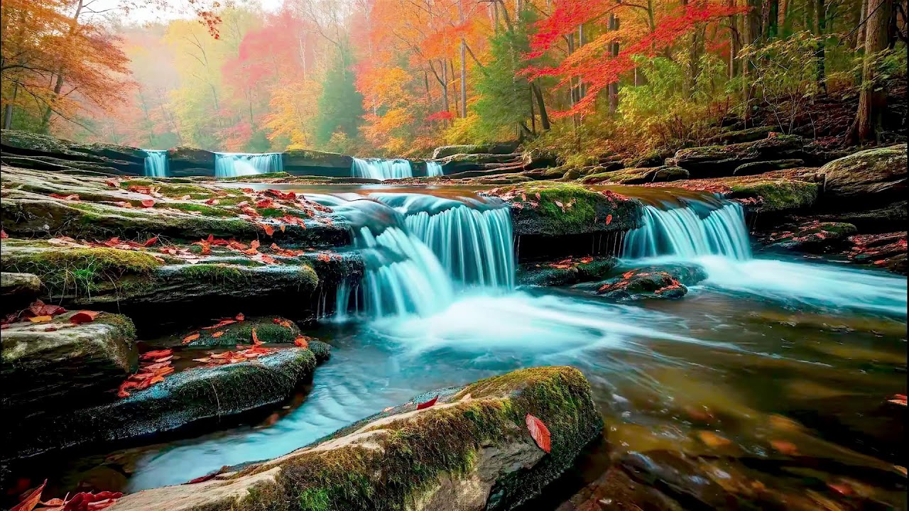 Flowing River Sound for Deep Sleep White Noise Forest Ambience for Stress & Mental Health