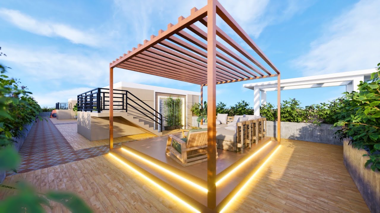Rooftop Landscape Walkthrough | Unreal | Architectural Design | Edifice