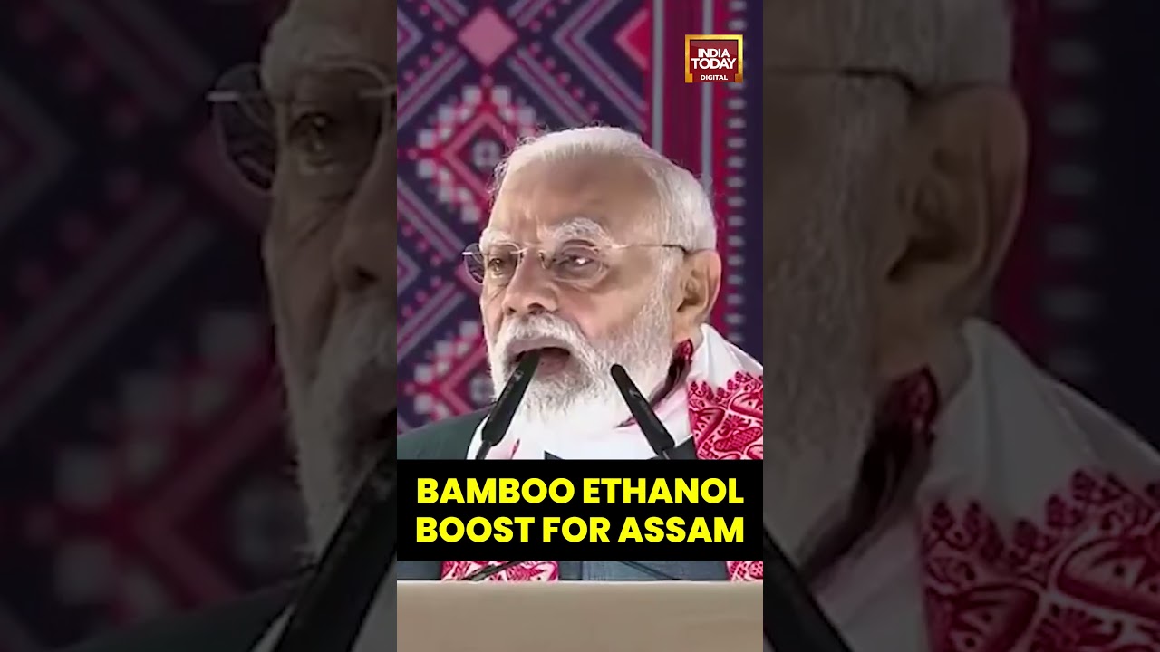#PMModi launches bamboo-based #ethanolplant in Assam, says #greenenergy to benefit farmers & tribals