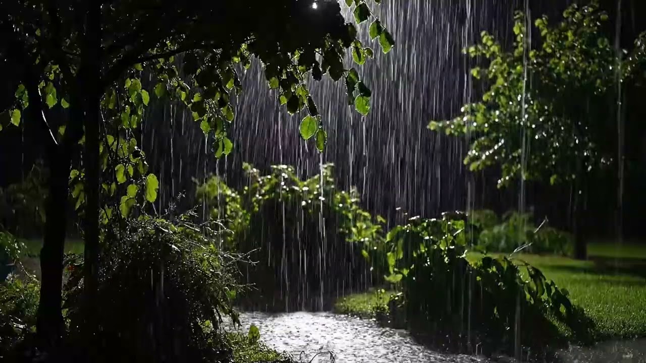 Forest Rain in a Warm Bedroom 😴  Sleep Instantly