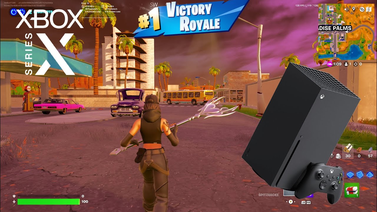 Xbox Series X Fortnite Reload Controller Gameplay (4K 120FPS)
