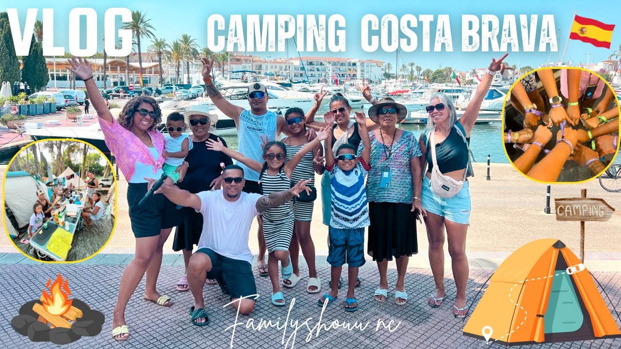 VLOG 1: On part camper en famille sur la COSTA BRAVA 🇪🇸 - Camping Santa Elena 🏕️ - Familyshouu