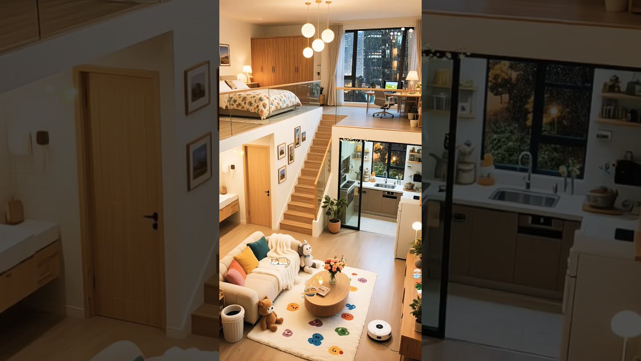 Beautiful loft vibes #aesthetic #interiordesign #viral #homedesign #home #viralvideo #loftdesign