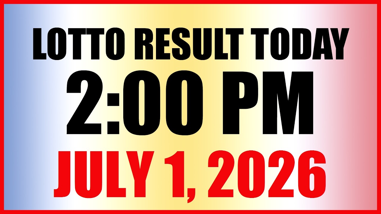 Lotto Result Today 2pm Draw July 1, 2026 Swertres Ez2 PCSO