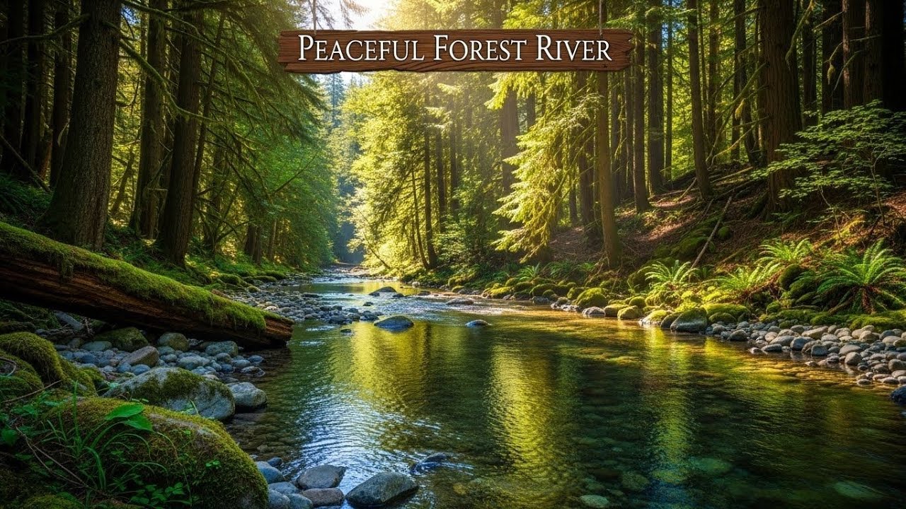River Ambience 🌿 Soothing Flowing Water Sounds for Meditation and Deep Sleep #129