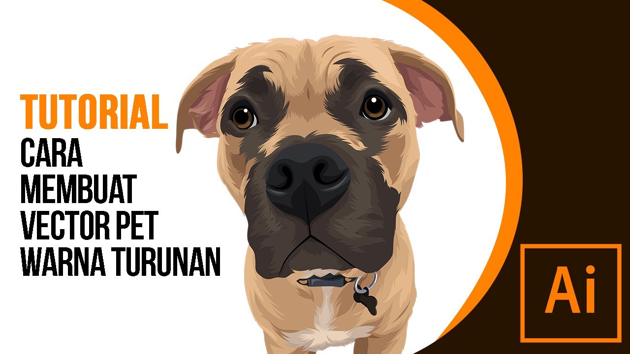 TUTORIAL CARA MEMBUAT VECTOR PET WARNA TURUNAN - Adobe Illustrator cc 2019