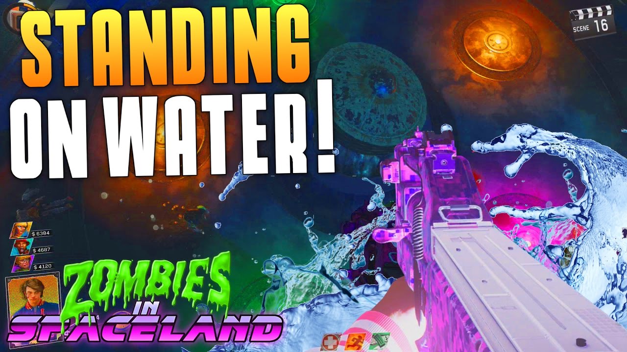STANDING ON WATER! (Infinite Warfare Zombies In Spaceland Funny Moments) - MatMicMar