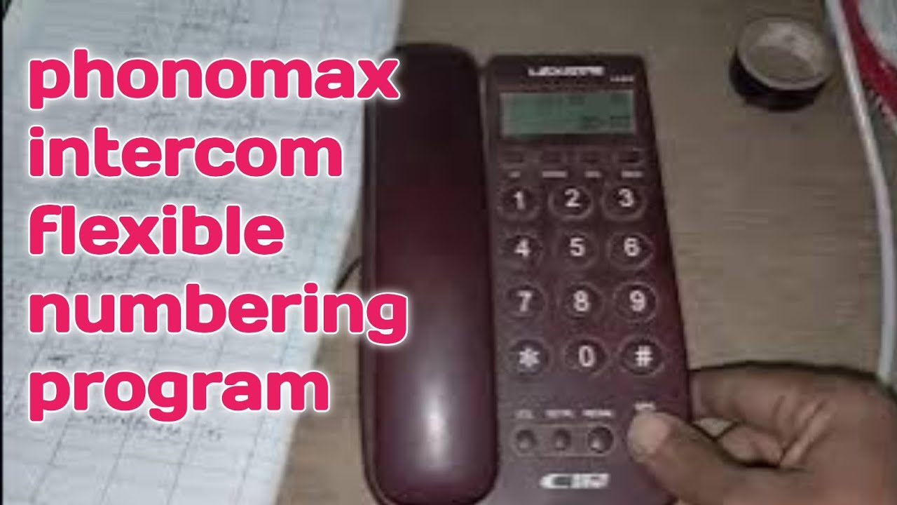 phonomax intercom flexible numbering program guide